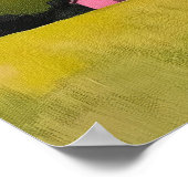 抽象芸術絵を描ランドスケーズ、ファームハウスホライズン ポスター (角)