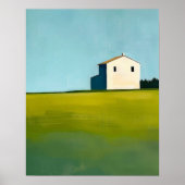 抽象芸術絵を描ランドスケーズ、ファームハウス ポスター (正面)