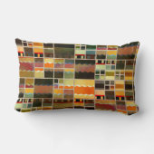 抽象芸術絵を描リード型ガラスカラフル枕 ランバークッション (裏面)