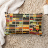 抽象芸術絵を描リード型ガラスカラフル枕 ランバークッション (ブランケット)