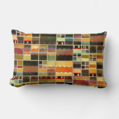 抽象芸術絵を描リード型ガラスカラフル枕 ランバークッション (正面)