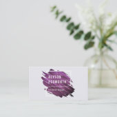 抽象芸術絵を描ロゴ 名刺 (スタンド正面)