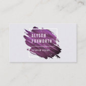 抽象芸術絵を描ロゴ 名刺 (正面)