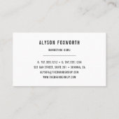 抽象芸術絵を描ロゴ 名刺 (裏面)