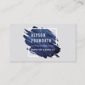 抽象芸術絵を描ロゴ 名刺 (正面)