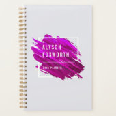 抽象芸術絵を描ロパーソナライズされたゴ プランナー手帳 (正面)