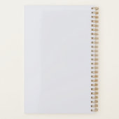 抽象芸術絵を描ロパーソナライズされたゴ プランナー手帳 (裏面)