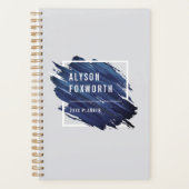 抽象芸術絵を描ロパーソナライズされたゴ プランナー手帳 (正面)