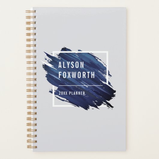 抽象芸術絵を描ロパーソナライズされたゴ プランナー手帳 (正面)