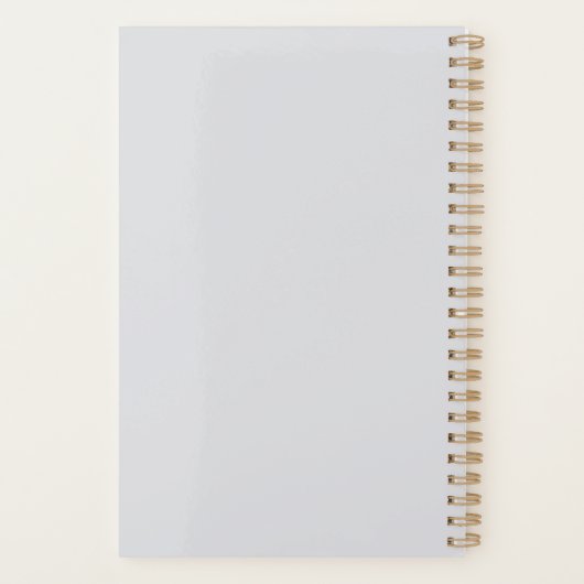 抽象芸術絵を描ロパーソナライズされたゴ プランナー手帳 (裏面)