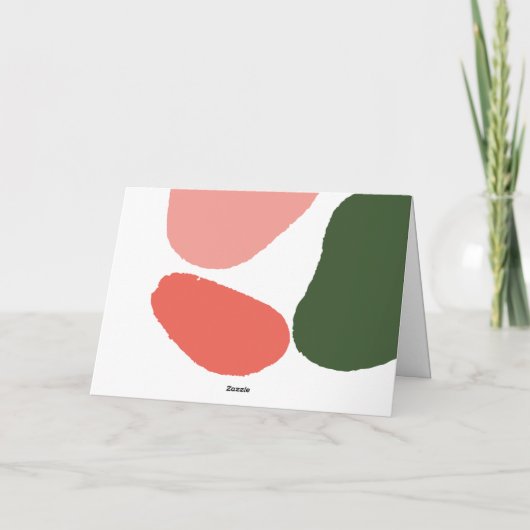 抽象芸術絵を描休日の写真 シーズンカード (裏面)