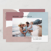 抽象芸術絵を描休日の写真 案内状 (正面/裏面)