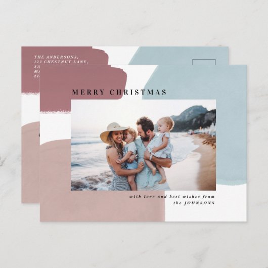 抽象芸術絵を描休日はがき ポストカード (正面/裏面)