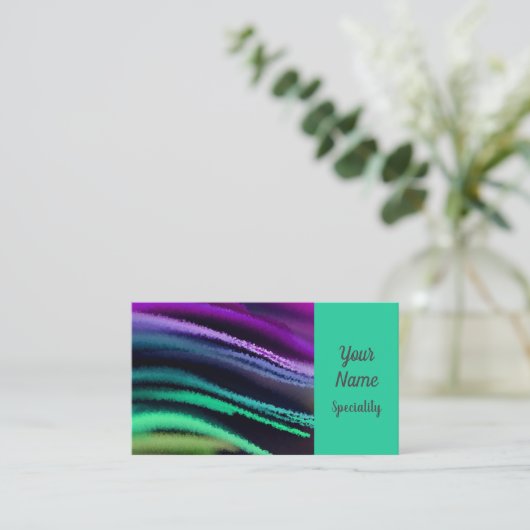 抽象芸術絵を描名刺 名刺 (スタンド正面)