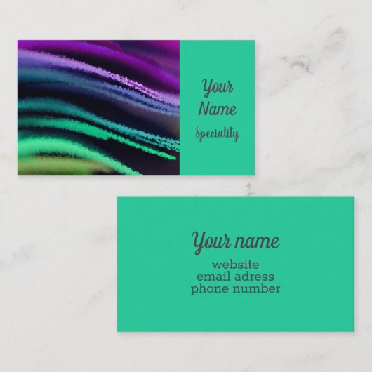 抽象芸術絵を描名刺 名刺 (正面/裏面)
