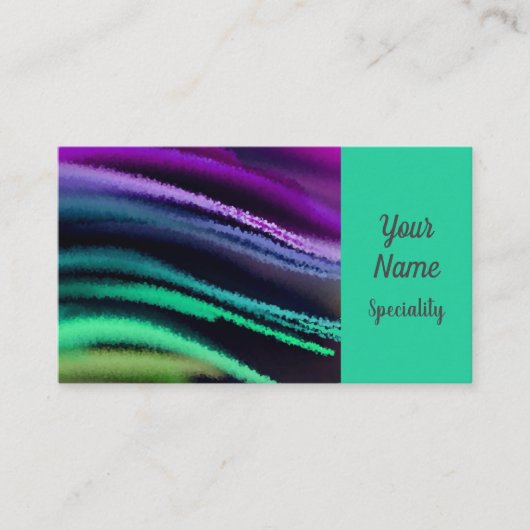 抽象芸術絵を描名刺 名刺 (正面)