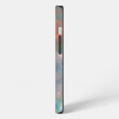 抽象芸術絵を描型 iPhoneケース (左側面)