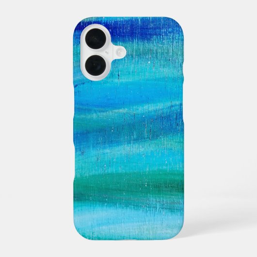 抽象芸術絵を描型 iPhone 16ケース (裏面)
