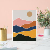 抽象芸術絵を描山 アクリルサイン (ウェディング)