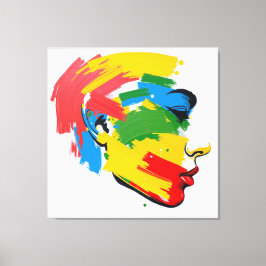 抽象芸術絵を描手モダンフェミニズム キャンバスプリント