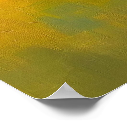 抽象芸術絵を描横向カラフルきモダン壁 ポスター (角)