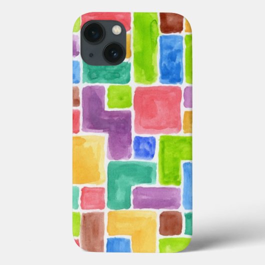 抽象芸術絵を描水色の背景。2 Case-Mate iPhoneケース (裏面)