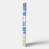 抽象芸術絵を描水色の背景。 Case-Mate iPhoneケース (裏面 / 右)