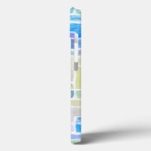 抽象芸術絵を描水色の背景。 Case-Mate iPhoneケース (裏面 / 左)
