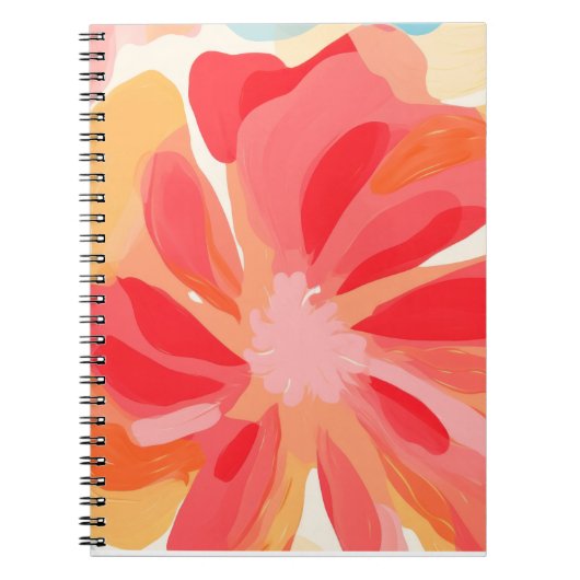 抽象芸術絵を描花 ノートブック (正面)