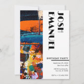 抽象芸術絵を描芸術的 招待状 (正面)