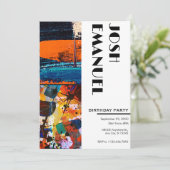 抽象芸術絵を描芸術的 招待状 (スタンド正面)