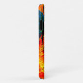 抽象芸術絵を描豊かな色付きスプラッシュ・モノグラム Case-Mate iPhoneケース (裏面/右)