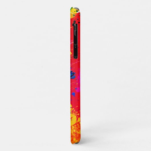 抽象芸術絵を描豊かな色付きスプラッシュ・モノグラム Case-Mate iPhoneケース (裏面/左)