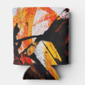 抽象芸術絵を描（ばちゃばちゃ）跳ねるクーラーボックス 缶クーラー (裏面)