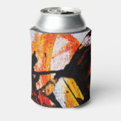 抽象芸術絵を描（ばちゃばちゃ）跳ねるクーラーボックス 缶クーラー (缶裏面)