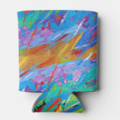 抽象芸術絵を描（ばちゃばちゃ）跳ねるクーラーボックス 缶クーラー (裏面)