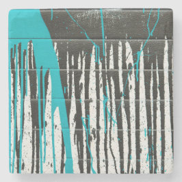 抽象芸術絵を描（ばちゃばちゃ）跳ねるストーンコースター ストーンコースター