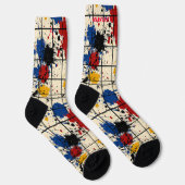 抽象芸術絵を描（ばちゃばちゃ）跳ねるソックス ソックス (右)