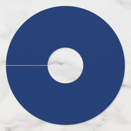 抽象芸術絵を描（ばちゃばちゃ）跳ねるブルー結婚ズ ワイングラスタグ (裏面)