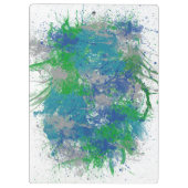 抽象芸術絵を描（ばちゃばちゃ）跳ねる クリップボード (裏面)
