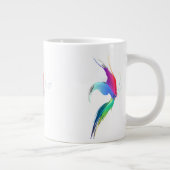 抽象芸術絵を描（ばちゃばちゃ）跳ねる ジャンボコーヒーマグカップ (右)