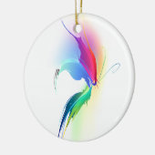 抽象芸術絵を描(ばちゃばちゃ)跳ねる セラミックオーナメント (左)