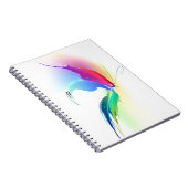 抽象芸術絵を描(ばちゃばちゃ)跳ねる ノートブック (右側)