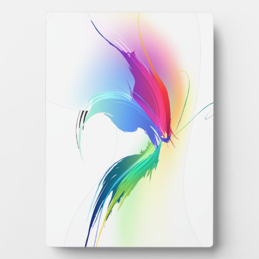 抽象芸術絵を描（ばちゃばちゃ）跳ねる フォトプラーク (正面)