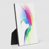 抽象芸術絵を描（ばちゃばちゃ）跳ねる フォトプラーク (側面)