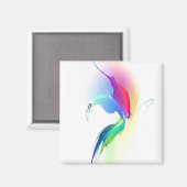 抽象芸術絵を描(ばちゃばちゃ)跳ねる マグネット (正面/裏面)