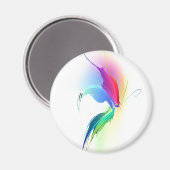 抽象芸術絵を描（ばちゃばちゃ）跳ねる マグネット (正面/裏面)