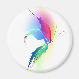 抽象芸術絵を描（ばちゃばちゃ）跳ねる マグネット