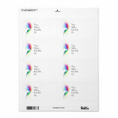 抽象芸術絵を描（ばちゃばちゃ）跳ねる ラベル (フルシート)