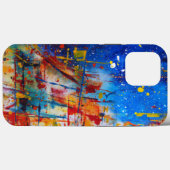 抽象芸術絵を描(ばちゃばちゃ)跳ねる Case-Mate iPhoneケース (裏面 (横))